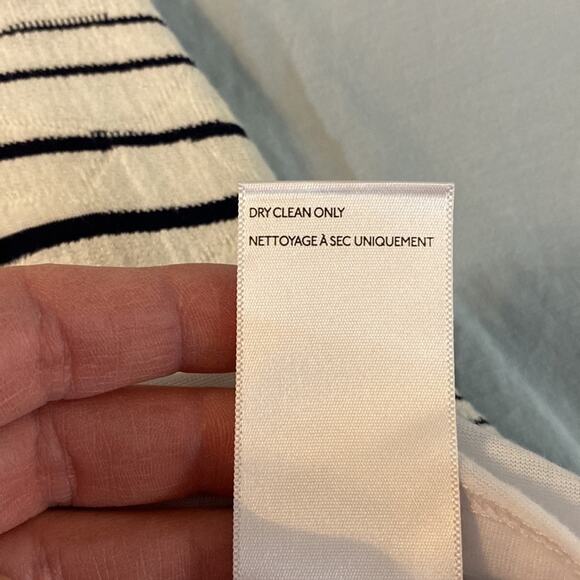 Maeve Anthropologie Navy and Cream Striped Knit Swing Dress Size XS - Picture 6 of 11